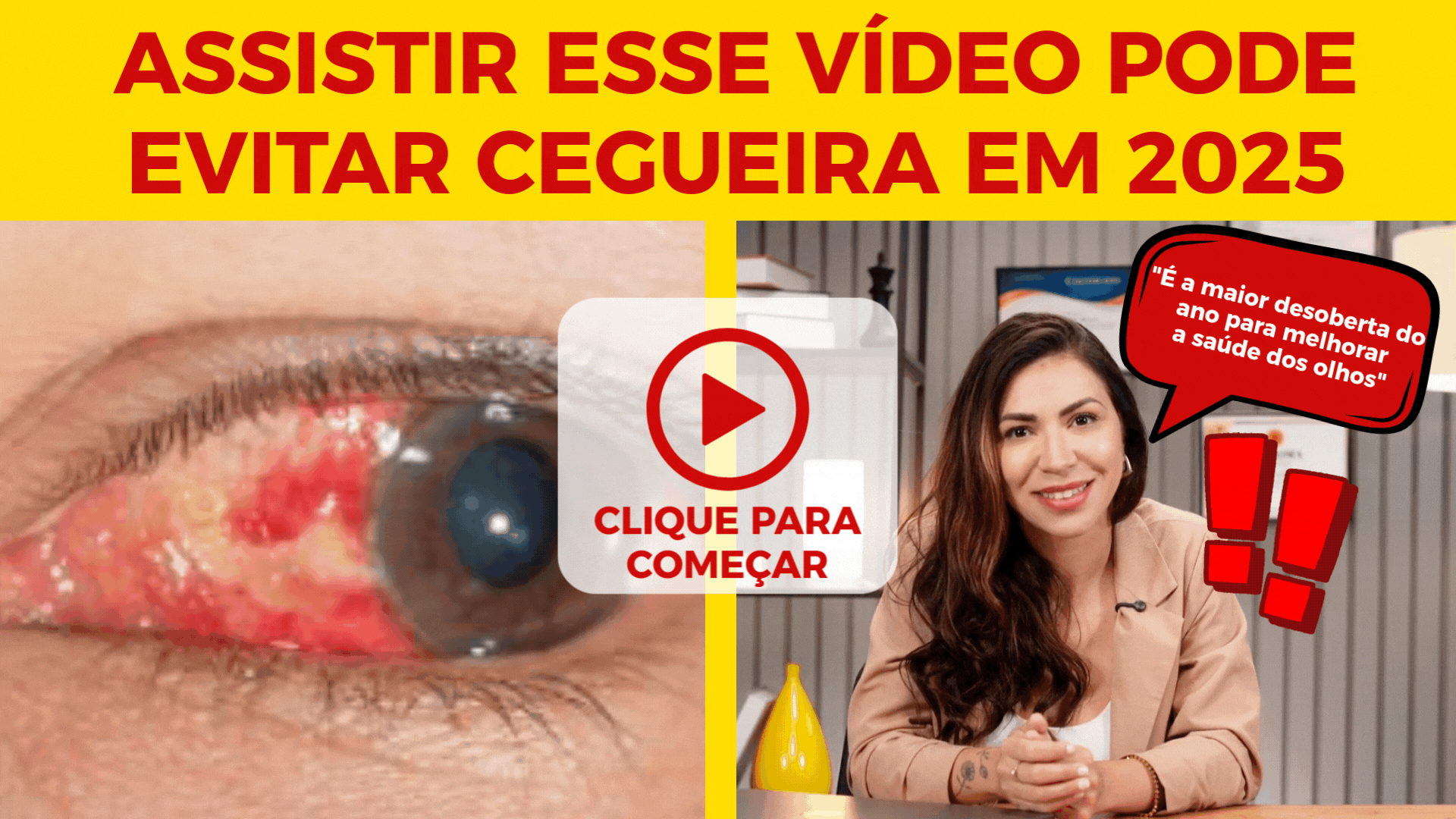 Vídeo sobre saúde ocular